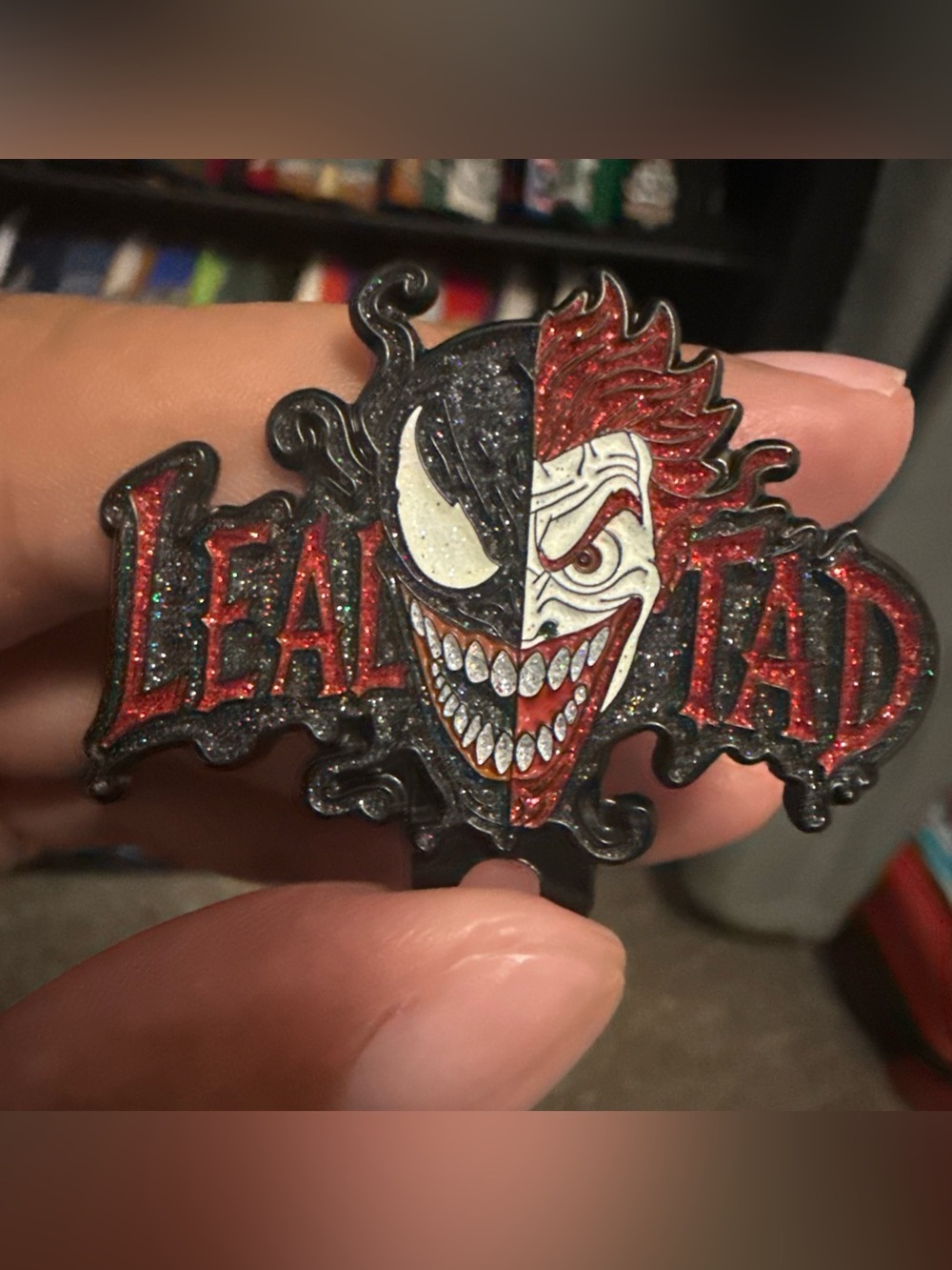 LEALTAD Joker Venom Hat Blip Glow in the Dark Enamel Hat Clip Limited Edition